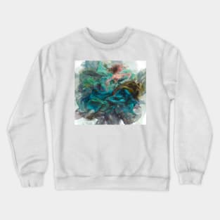 Girl dancing in turquoise Crewneck Sweatshirt